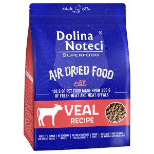 1 kg | Dolina Noteci Superfood Feline vasikanlihaa, kissan kuivaruoka