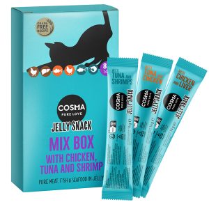 8x14g lajitelma  Jelly Snack Cosma kissanherkut